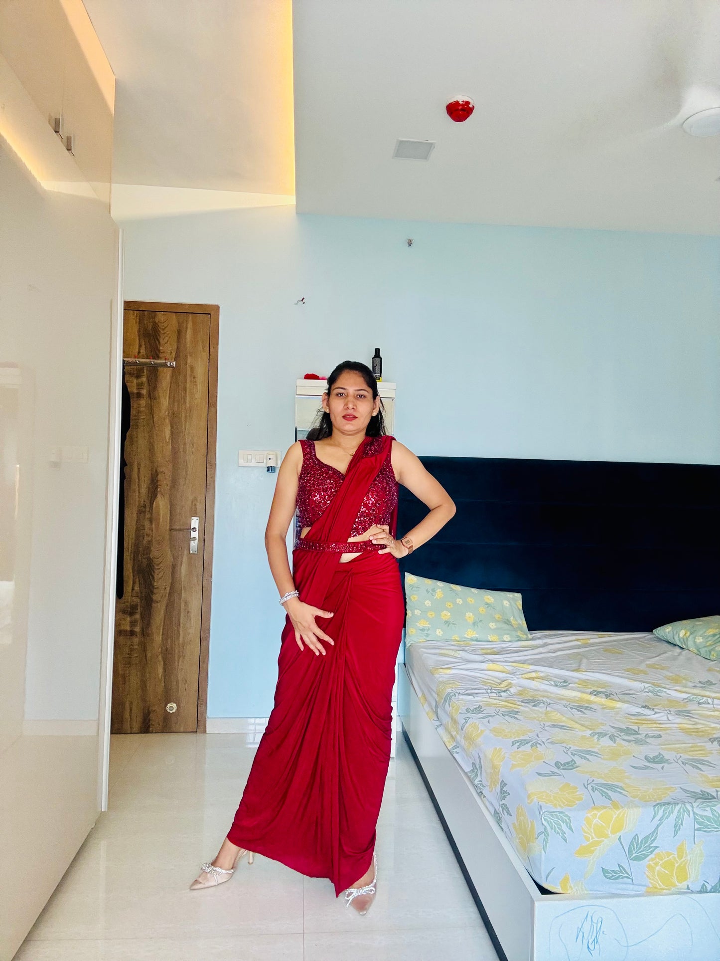 CRIMSON ALLURE DRAPE SET