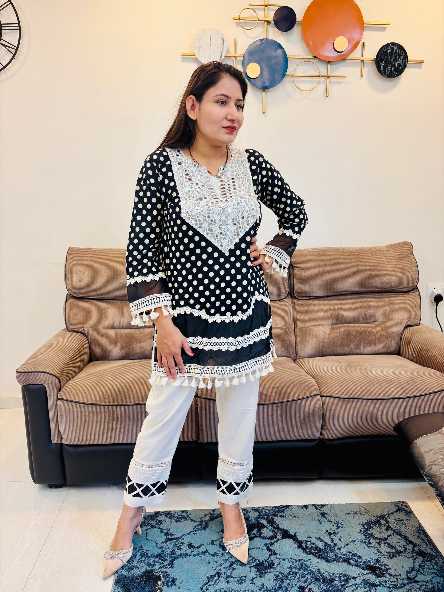 polka chic co ord set