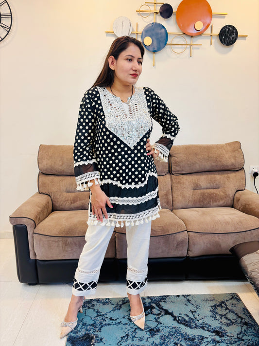 polka chic co ord set