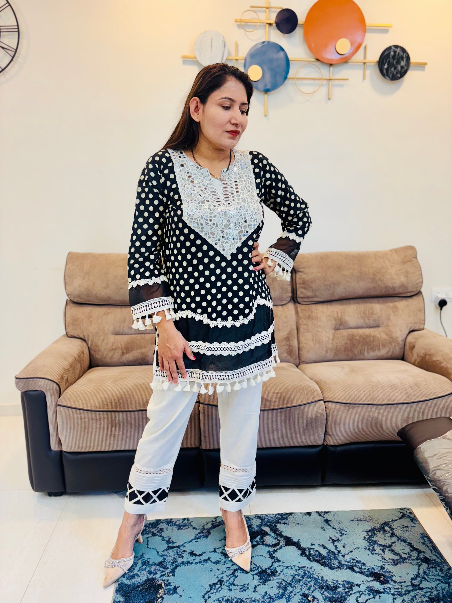 polka chic co ord set