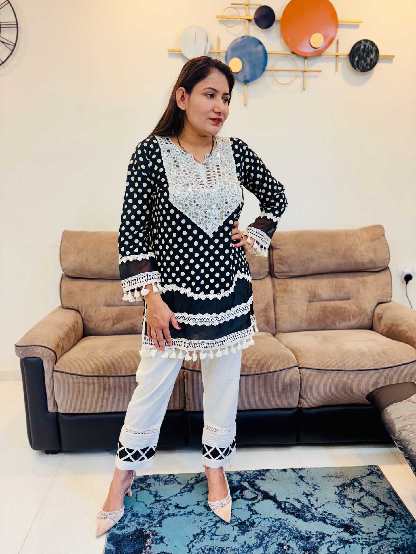 polka chic co ord set
