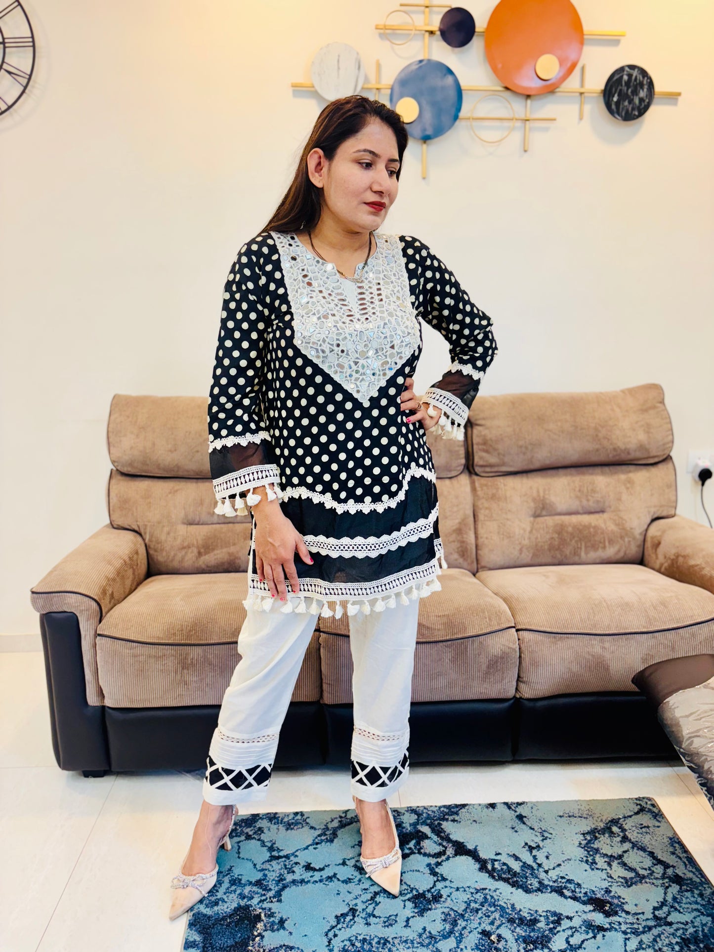 polka chic co ord set