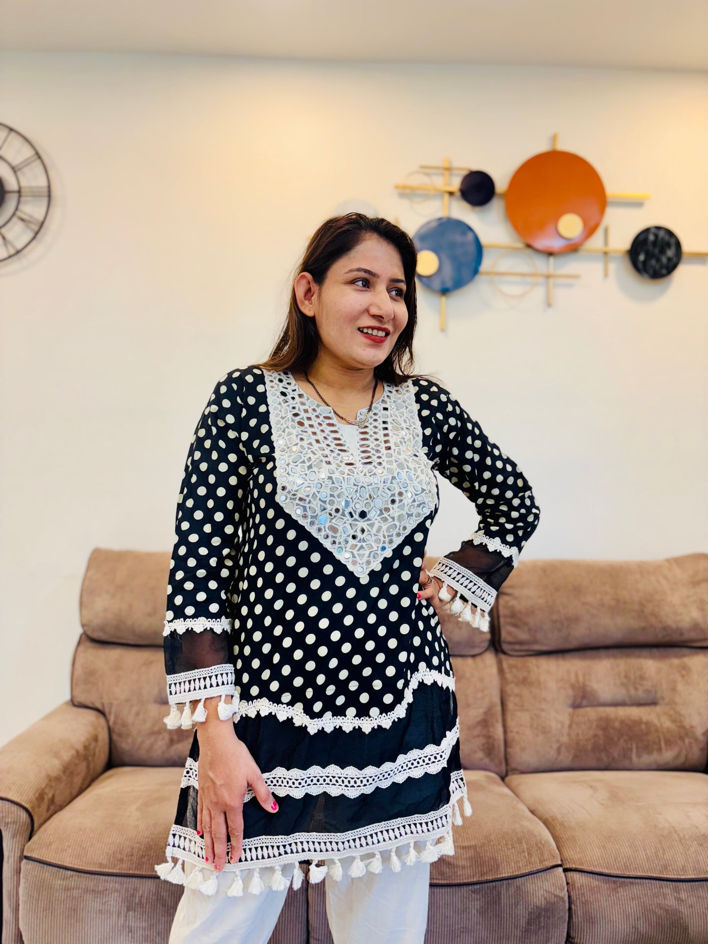 polka chic co ord set