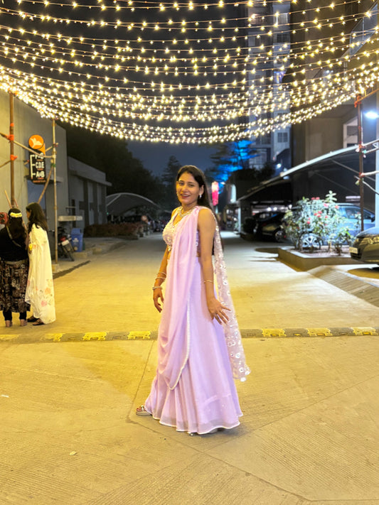 Twilight Petal Lehenga Set